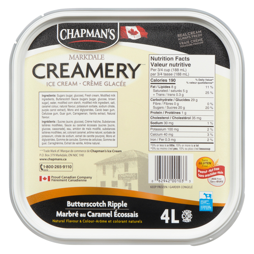 Chapman's Ice Cream Butterscotch Ripple