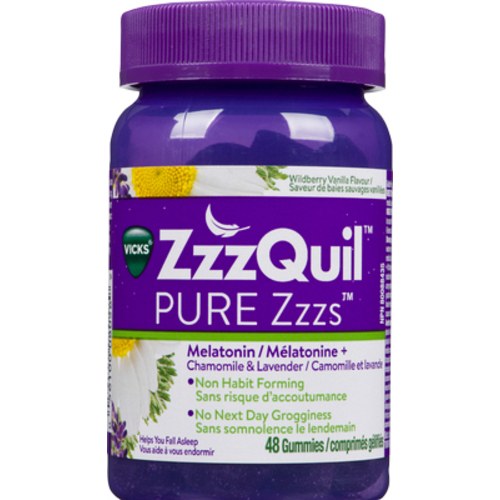 Buy Vicks ZzzQuil Melatonin 48 Gummies | Thrifty Foods