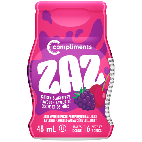 Buy Compliments ZAZ Liquid Water Enhancer Cherry Blackberry 48 ml ...