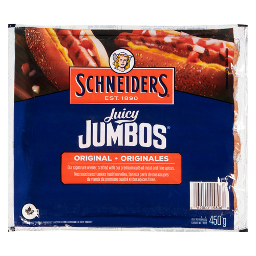 Buy Schneiders Juicy Jumbos Hot Dogs All Beef 375 g | Safeway Canada