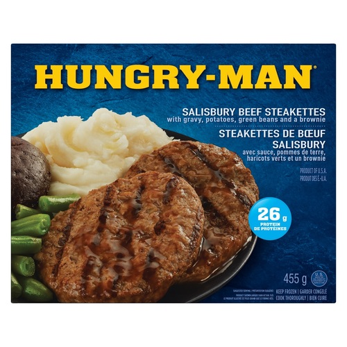 Hungry-Man Salisbury Beef Steakettes Dinner