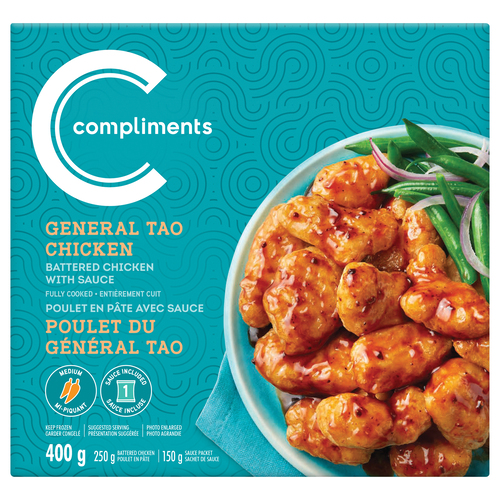 Compliments Frozen Battered Chicken General Tao