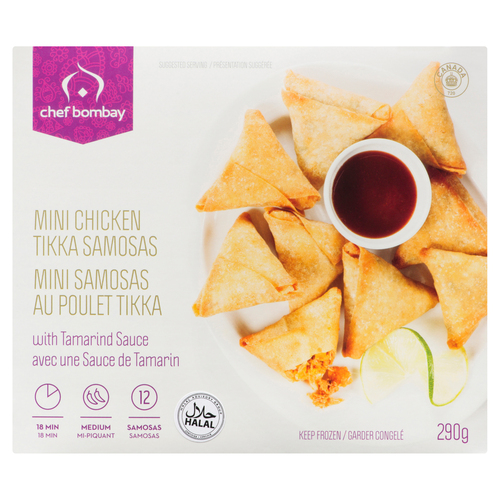 Chef Bombay Mini Samosas Chicken Tikka