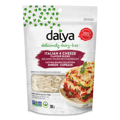 Daiya Dairy Free Vegan Cheese Shreds Italian 4 Cheeze Flavour
