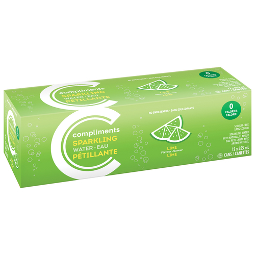 Compliments Sparkling Water Ginger Ale