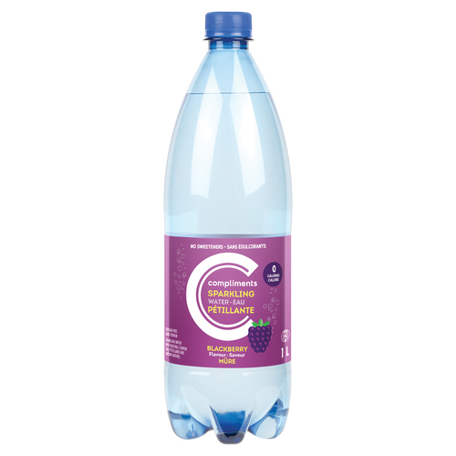 Compliments Sparkling Water Blackberry