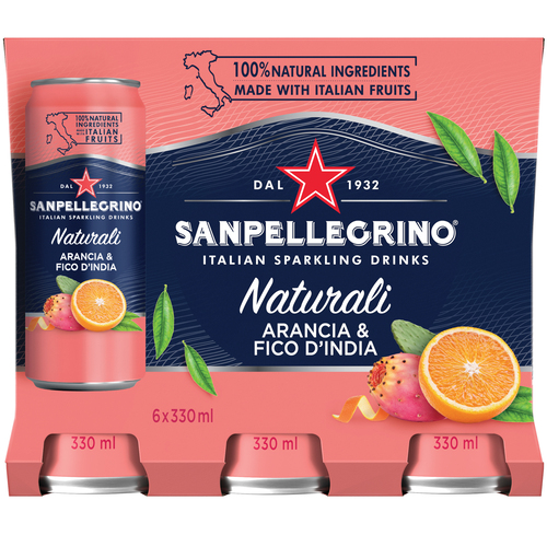 Sanpellegrino Sparkling Water Orange & Prickly Pear