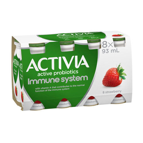 Activia Immune System Probiotic Drinkable Yogurt Strawberry