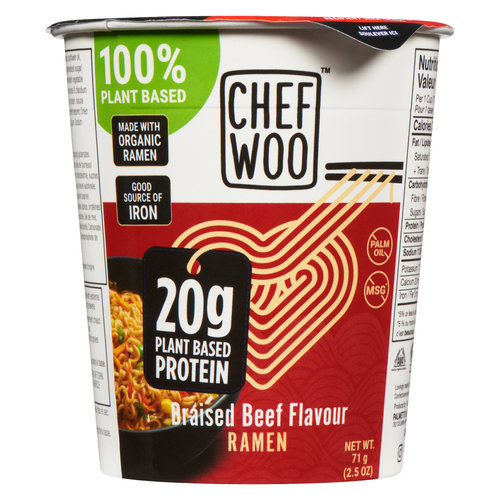 Chef Woo Braised Beef Ramen Cups