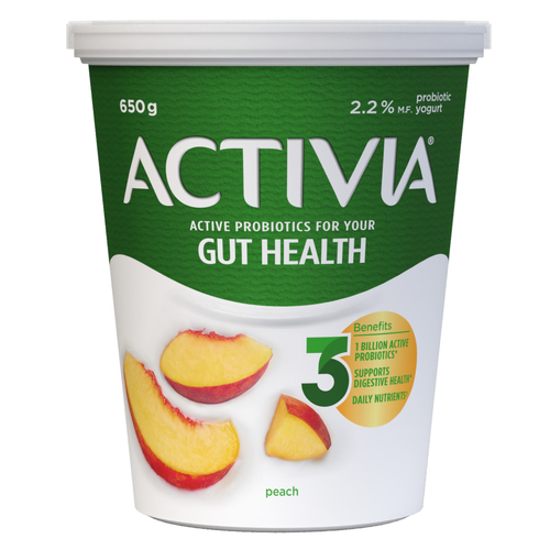 Activia Probiotics Yogurt Tub Peach Flavour 650 g