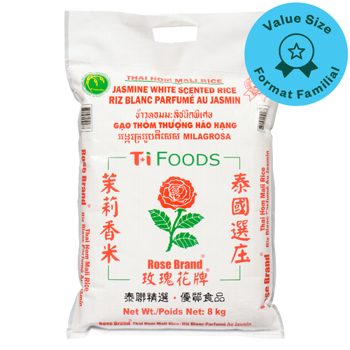 Buy Rose White Rice Jasmine Scent Value Size 8 kg | FreshCo