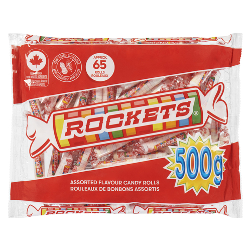 Buy Rockets Candy Rolls Assorted Flavour 500 g | FreshCo