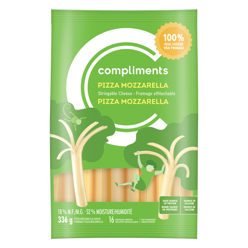 Buy Compliments Cheese Snack Cheese Strings Pizza Mozzarella 336 g ...