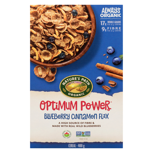 Nature's Path Optimum Power Cereal - Blueberry Cinnamon Flax