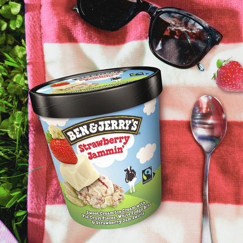 Buy Ben & Jerry's Ice Cream Strawberry Jammin With Fairtrade