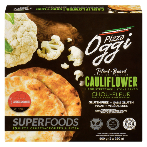 Pizza Oggi Gluten-Free Vegan Frozen Cauliflower Pizza Crust