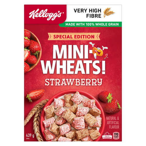 Kellogg's Mini Wheats Cereal Strawberry