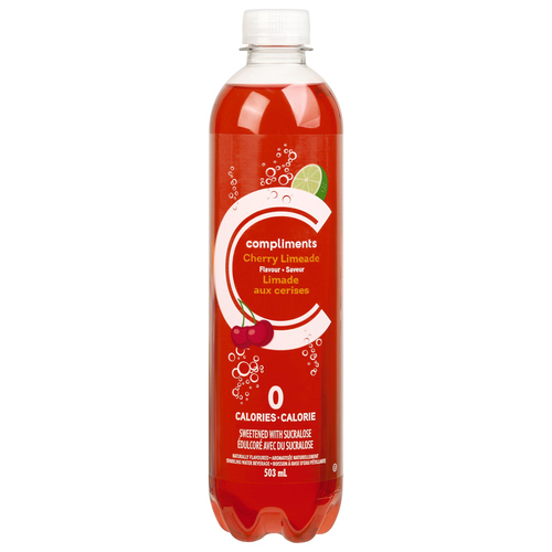 Compliments Sparkling Water Cherry Limeade