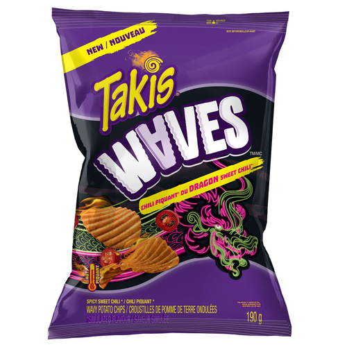 Takis Waves Potato Chips Dragon Sweet Chili