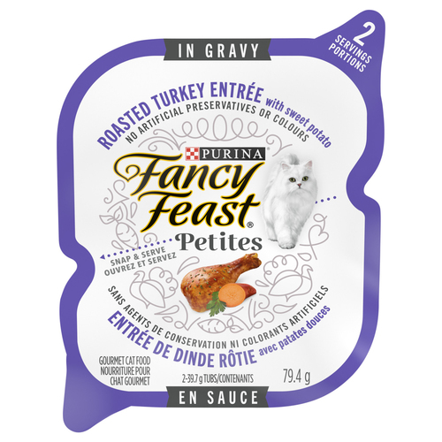 Fancy Feast Petites Roasted Turkey Entrée with Sweet Potato in Gravy