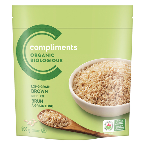 Buy Compliments Organic Brown Rice Long Grain 900 g | Safeway Canada