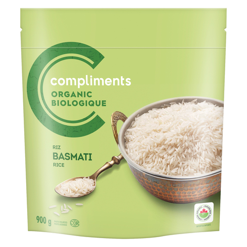 Buy Compliments Organic Rice Basmati 900 g | Sobeys Inc.