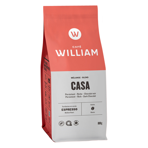 Buy Café William Whole Bean Coffee Casa Espresso Medium Roast 800