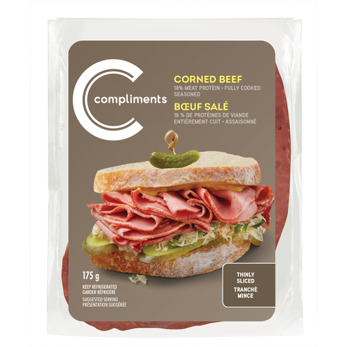 Compliments Smoked Beef Pastrami Thinly Sliced Meat