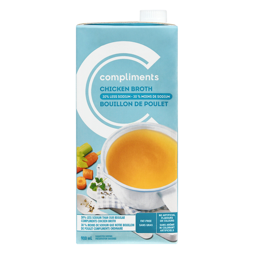 Compliments Broth Chicken Less Salt