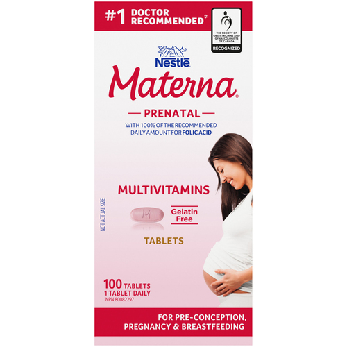 Materna Prenatal Multivitamins Tablets 100 Count