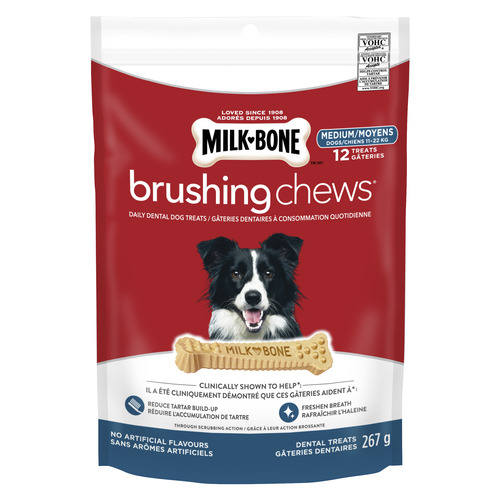 Buy Milk-Bone Dog Treats Brushing Chews Medium Breed 12 Pack 267 g