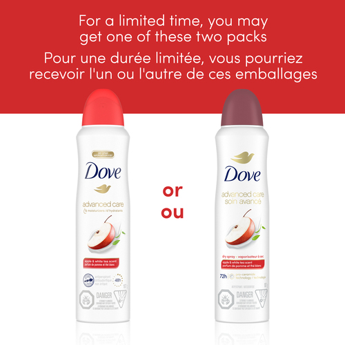 Buy Dove Advanced Care Dry Spray Antiperspirant Apple White Tea