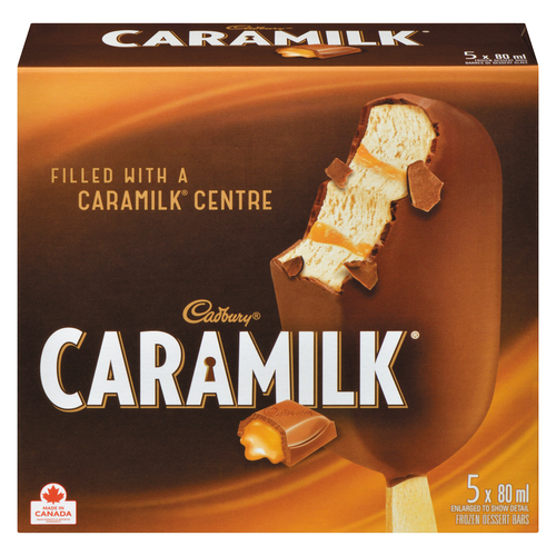 Cadbury Caramilk Frozen Dessert Bars 5 x 80 ml
