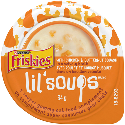 Friskies Lil' Soups Cat Treats Broth Chicken and Butternut