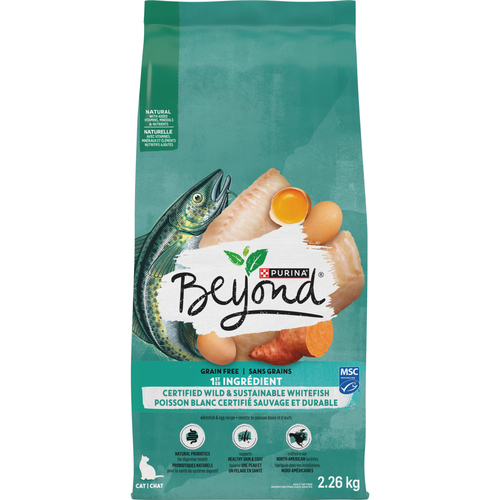 Beyond Beyond Grain-Free Dry Cat Food Wild-Caught Whitefish & Free Run Egg Recipe