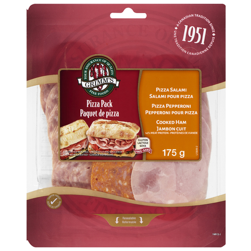 Buy Grimms Fine Foods Trio Pizza Pack Deli Meat 175 g | Sobeys Inc.