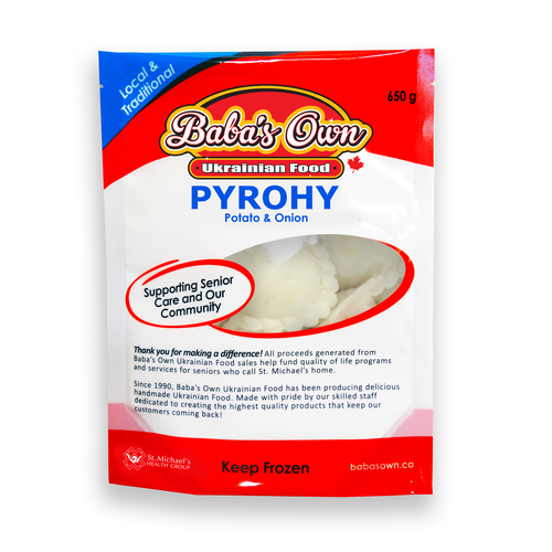 Buy Baba's Own Pyrohy Potato And Onion 650 g | Sobeys Inc.