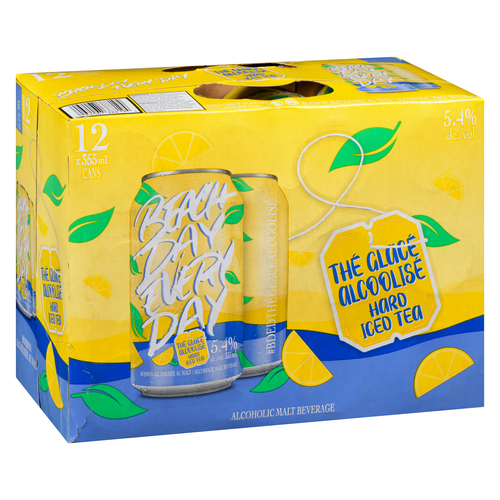 Buy Beach Day Every Day 5.4% Alcohol Iced Tea Liquor 12 x 355 ml