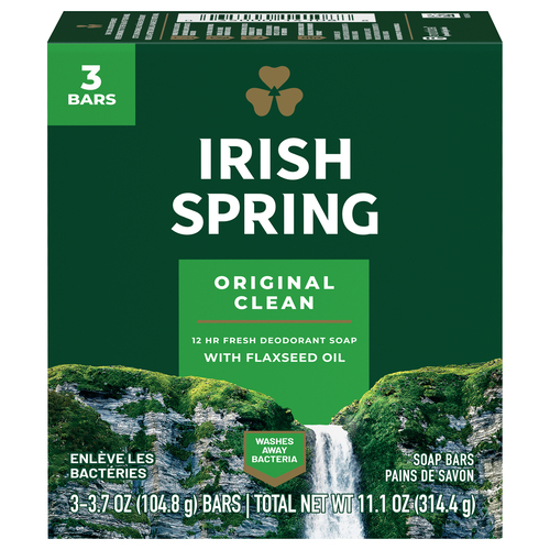 Irish Spring Soap Bar Original Clean 3 Count