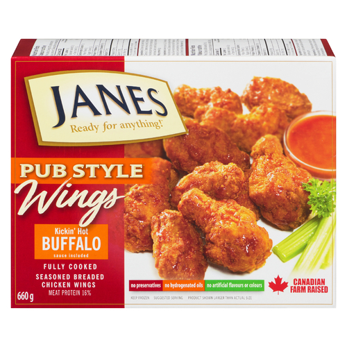 Buy Janes Frozen Chicken Wings Pub Style Fully Cooked With Buffalo