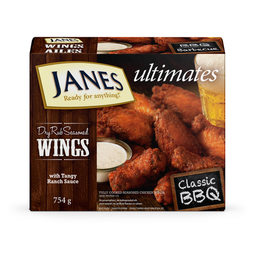 Janes Frozen Fully Cooked Chicken Wings Buffalo