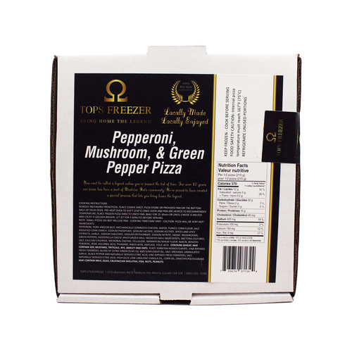 Tops Freezer Pizza Pepperoni Mushroom Green Pepper