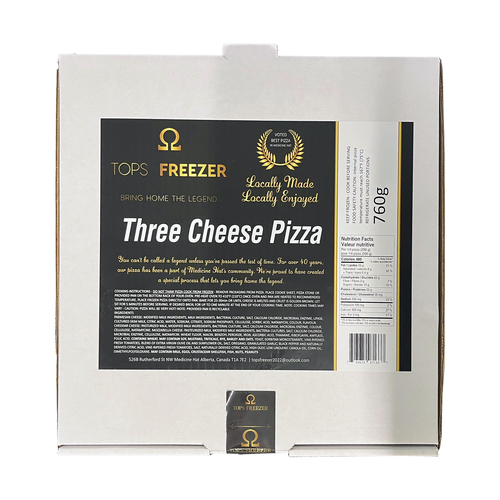 Tops Freezer Pizza Three Cheese