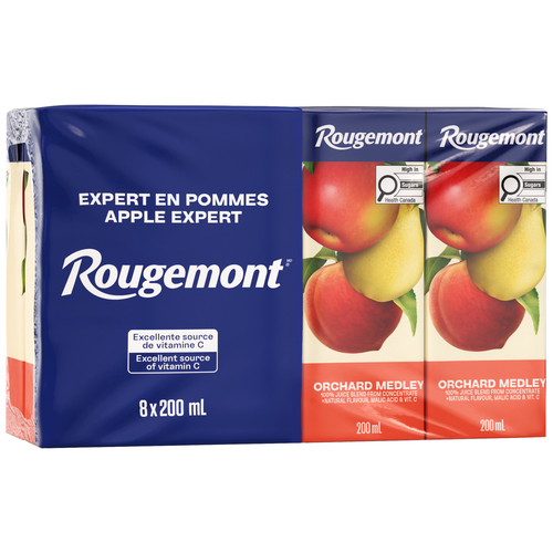 Buy Rougemont Juice Orchard Medley Mixed Fruit Boxes 8 x 200 ml | IGA