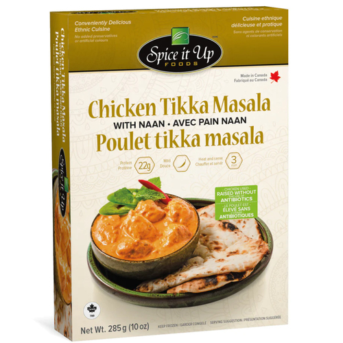 Spice It Up Foods Tikka Masala With Naan Chicken
