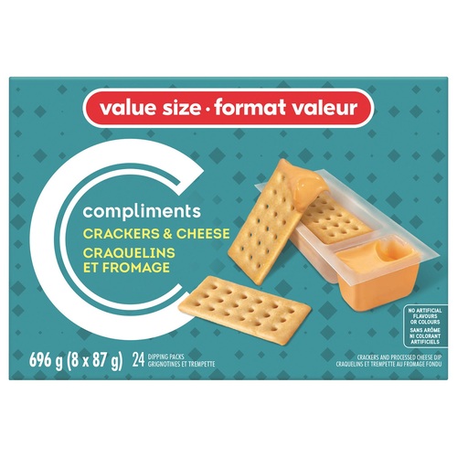 Compliments Snack Crackers & Cheese Dip