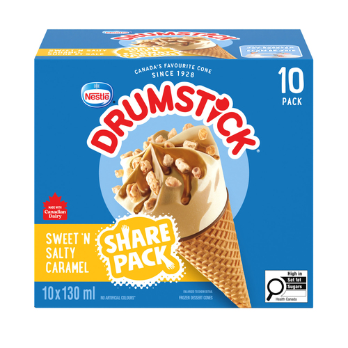 Drumstick Ice Cream Sweet N' Salty Caramel 10 x 130 ml