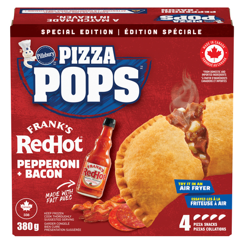 Pillsbury Frozen Pizza Pops Special Edition Frank's Red Hot Pepperoni-Bacon