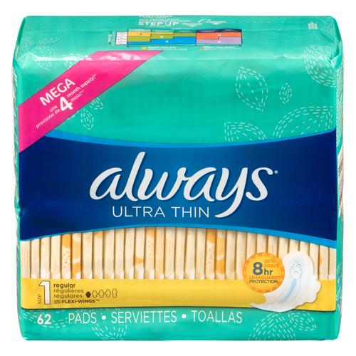 Always Ultra Thin Pads Regular With Wings
