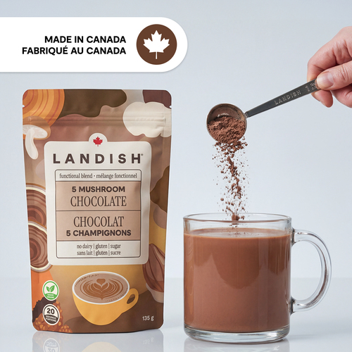 Buy Landish Hot Chocolate Mix 5 Mushroom 135 g | IGA